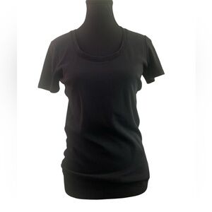 Eddie Bauer Black Fitted Short Sleeve T-Shirt GUC M